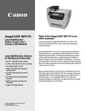Canon imageCLASS MF5770 MF5770_spec.pdf