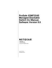Netgear XSM7224S XMS7224S CLI Manual