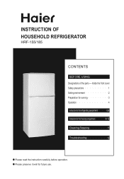 Haier HRF-185F User Manual