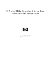 HP BL20p ProLiant BL20p Generation 2 Maintenance and Service Guide