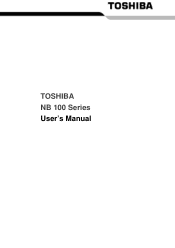 Toshiba NB100 PLL10C-01402U Users Manual Canada; English