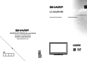 Sharp LC24LE510K Operation Manual
