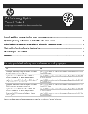 HP BL465c ISS Technology Update, Volume 8, Number 4
