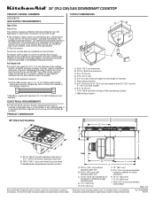 KitchenAid KGCD807XSS Dimension Guide