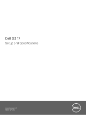 Dell G3 3779 G3 17 Setup and Specifications
