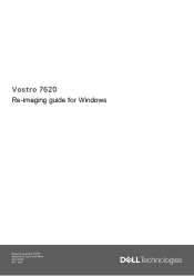 Dell Vostro 7620 Re-imaging guide for Windows