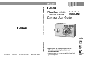 Canon S230 PowerShot S230, Digital IXUS V3 Camera User Guide