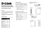 D-Link DIS-100E-8W Quick Installation Guide