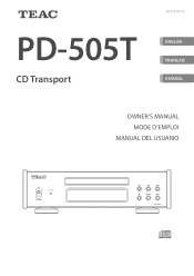 TEAC PD-505T Owners Manual English Francais Espanol