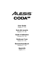 Alesis Coda User Guide
