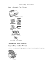 Canon S800 Setup instructions for the S800 printer