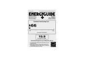 Frigidaire FFRS0833Q1 Energy Guide