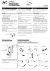 JVC KD-AVX40 Installation Manual