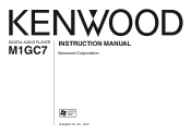 Kenwood M1GC7 User Manual