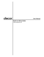 Dacor DRW24 24' Wine Celler Installation Use & Care