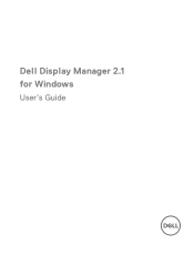 Dell U4924DW Display Manager 2.1 for Windows Users Guide
