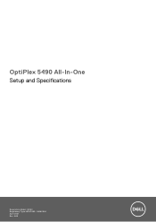 Dell OptiPlex 5490 All-In-One Setup and Specifications