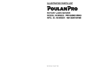 Poulan PR150N21RH3 Parts Manual