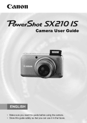 Canon 4247B001 PowerShot SX210 IS Camera User Guide