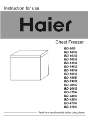 Haier BD-160 User Manual