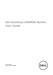 Dell U3818DW UltraSharp Monitor Users Guide