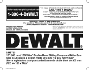 Dewalt DHS790AT2 Instruction Manual