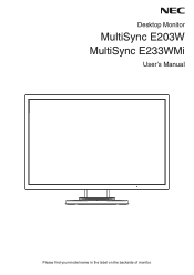 Sharp E233WMi-BK User Manual