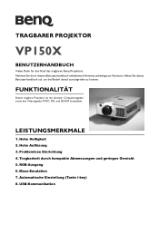 BenQ VP150X User Manual VP150X