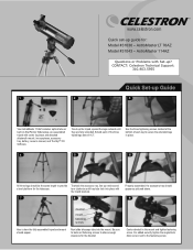 Celestron AstroMaster LT 76AZ Telescope Quick Setup Guide for AstroMaster 76 and 114AZ