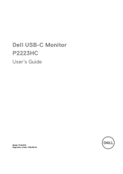 Dell P2223HC USB-C Monitor Users Guide
