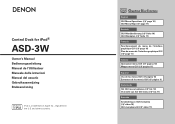 Denon ASD-3W Owners Manual - Spanish