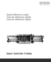 Epson SureColor S50675 Production Edition Quick Reference Guide
