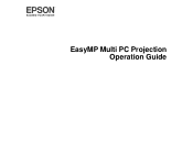 Epson PowerLite W29 Operation Guide - EasyMP Multi PC Projection