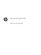 HP LaserJet M11-M31 Warranty and Legal Guide