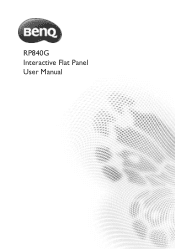 BenQ RP840G RP840G User Manual