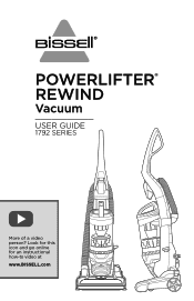 Bissell Powerlifter Pet Rewind Vacuum 1792 User Guide
