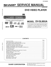 Sharp DV-SL90UA Service Manual