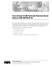 Cisco AIR-ANT2414S-R User Guide
