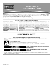 Maytag MSF25C2EXM Owners Manual