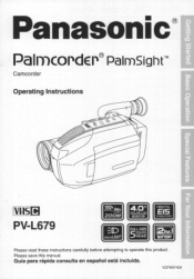 Panasonic PVL679 PVL679 User Guide