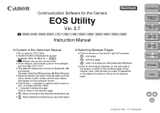 Canon EOS-1D Mark IV EOS Utility 2.7 for Macintosh Instruction Manual  (EOS-1D Mark IV)