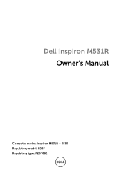 Dell Inspiron M531R Owner's Manual