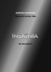 Insignia NS-40L240A13 User Manual (French)