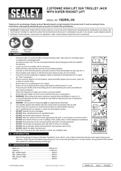 Sealey 1025HL Instruction Manual