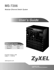ZyXEL MS-7206 and Modules User Guide