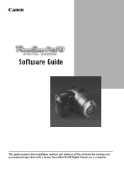 Canon PowerShot Pro70 PowerShot Pro70 Software Guide