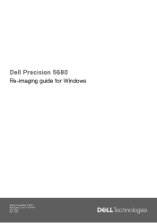 Dell Precision 5680 Re-imaging guide for Windows