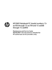 HP ENVY 15-as100 Maintenance and Service Guide