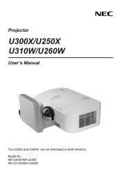 NEC NP-U300X U300X : user manual