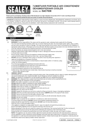 Sealey SAC7000 Instruction Manual